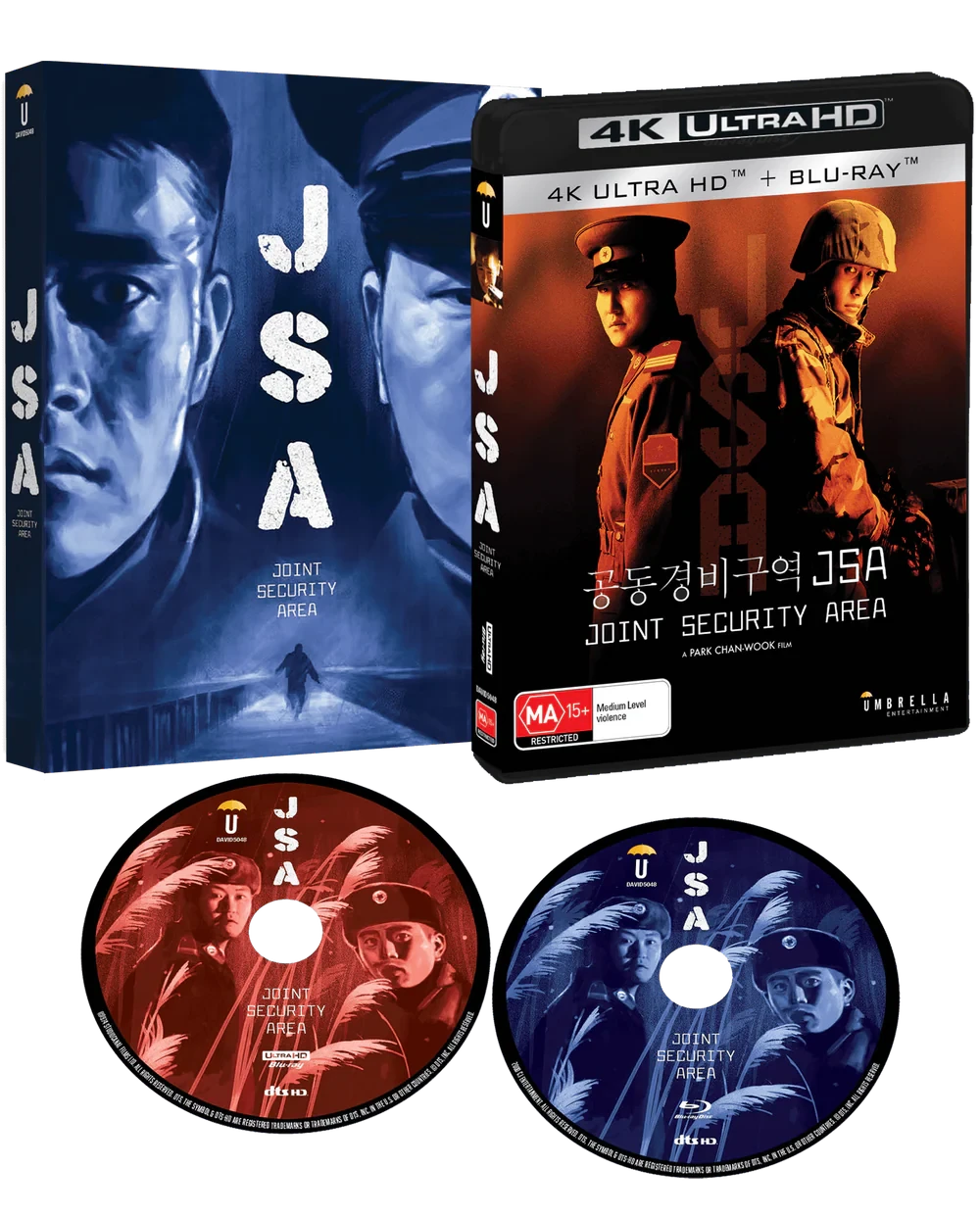 Box contents of JSA Joint Security Area (2000) [4K Ultra HD + Blu-ray]