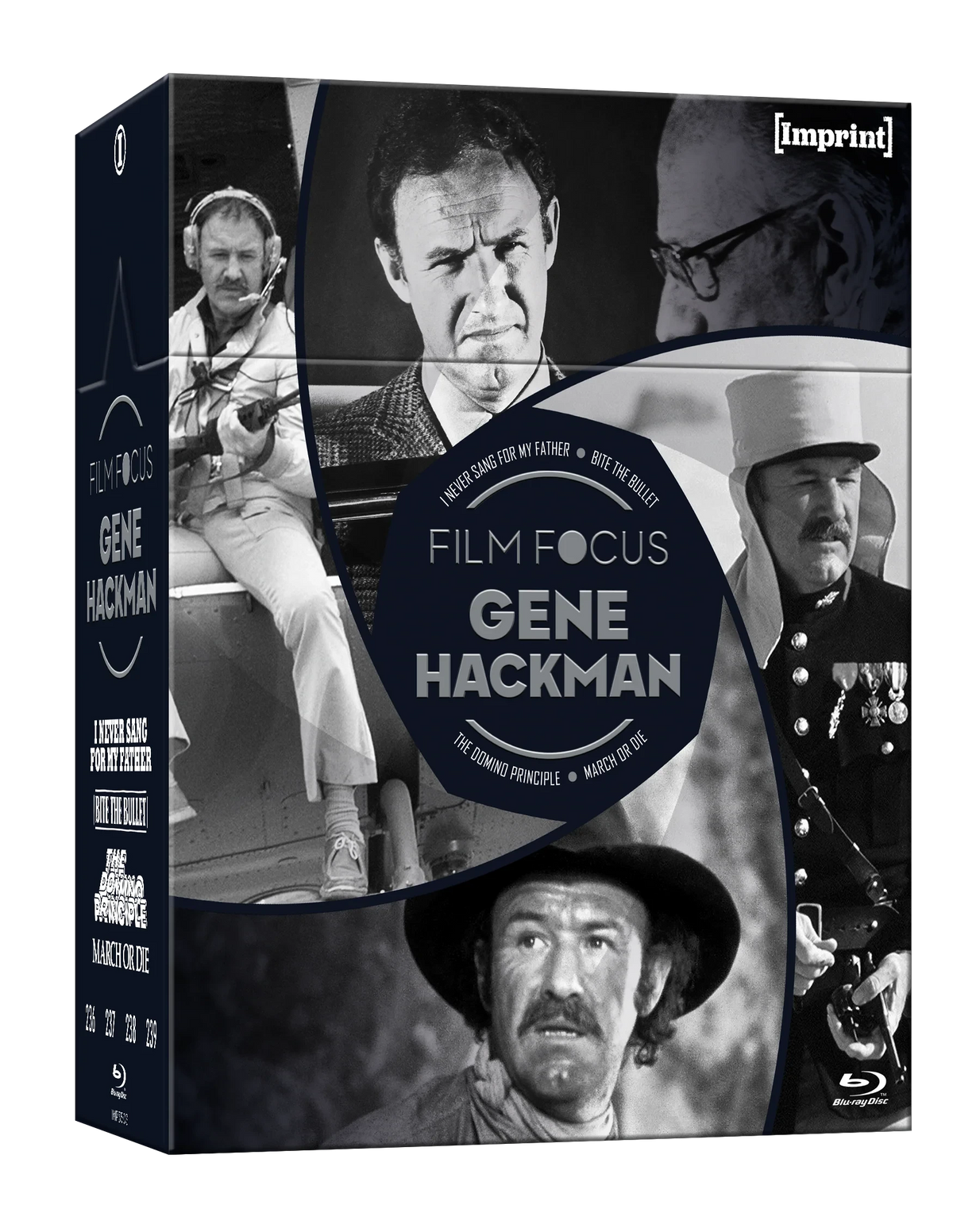 Front cover of Film Focus: Gene Hackman (1970 - 1977) Limited Edition Hardbox [Blu-ray] (Australian Import)