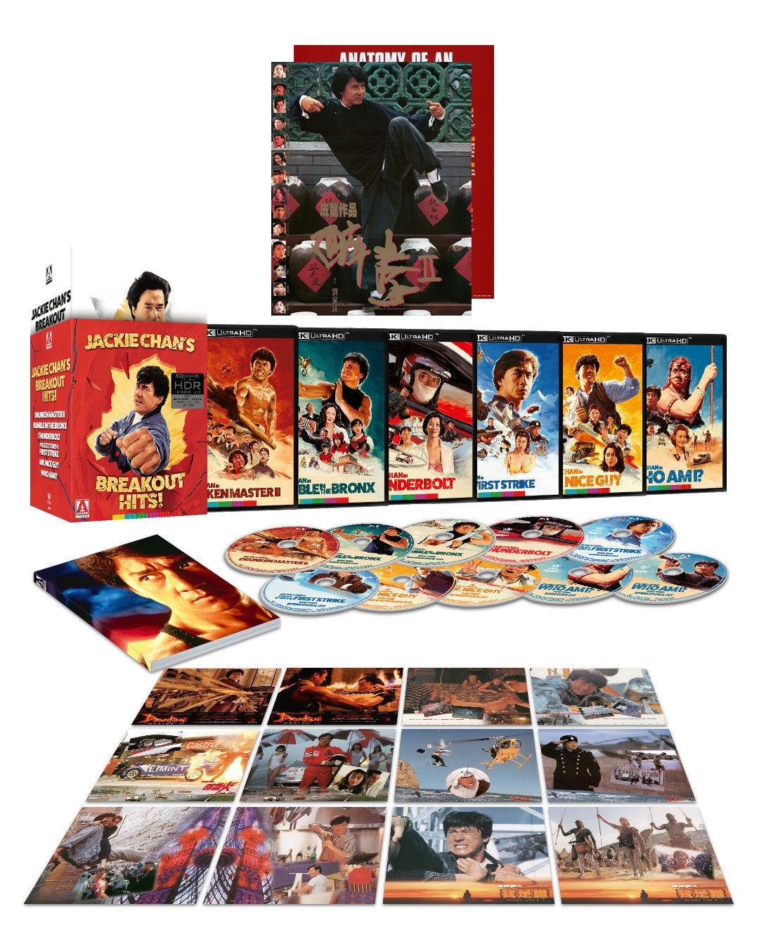 Box contents of Jackie Chan's Breakout Hits (Limited Edition) [4K Ultra HD]