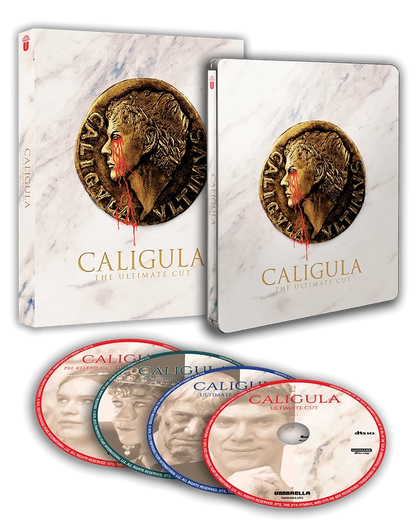 Packshot of Caligula: The Ultimate Cut (1980) Limited Edition Steelbook [4K Ultra HD + Blu-ray] (Australian Import)