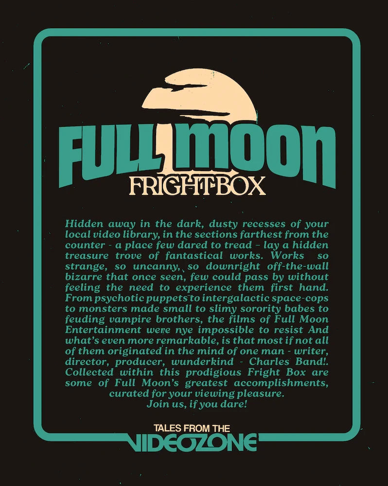Back cover of Full Moon Fright Box Vol 1 (Standard Edition) [Blu-ray] (Australian Import)