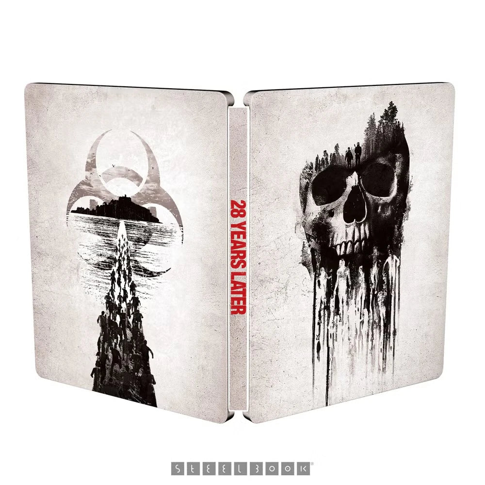 Full cover of 28 Years Later Limited Edition Steelbook (UK Import) [4K Ultra HD + Region B Blu-ray]