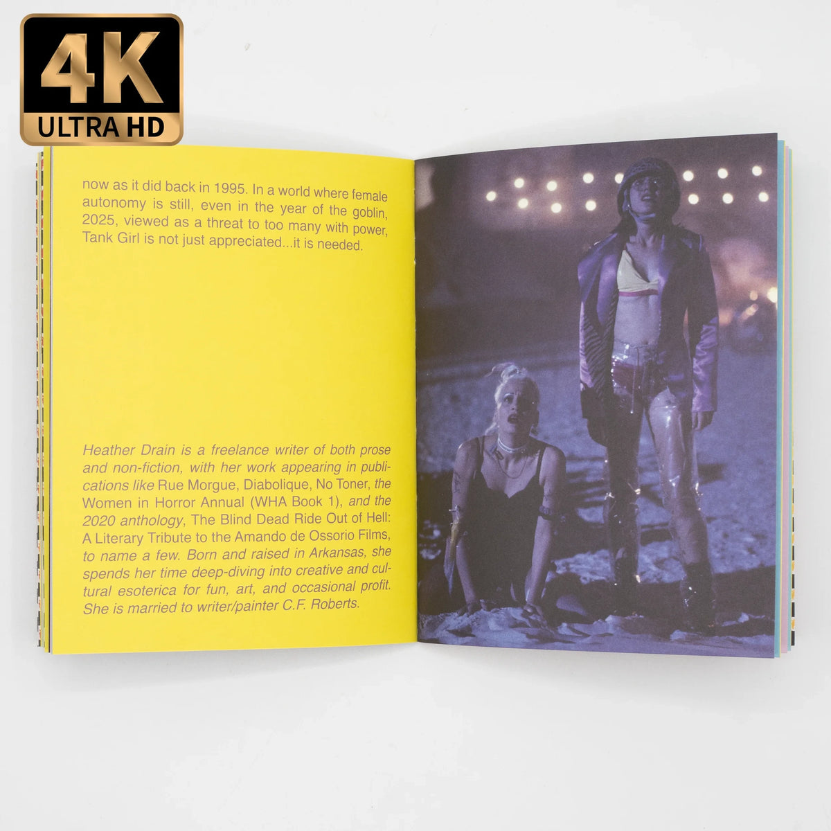 Open booklet of Tank Girl [4K Ultra HD + Blu-ray]