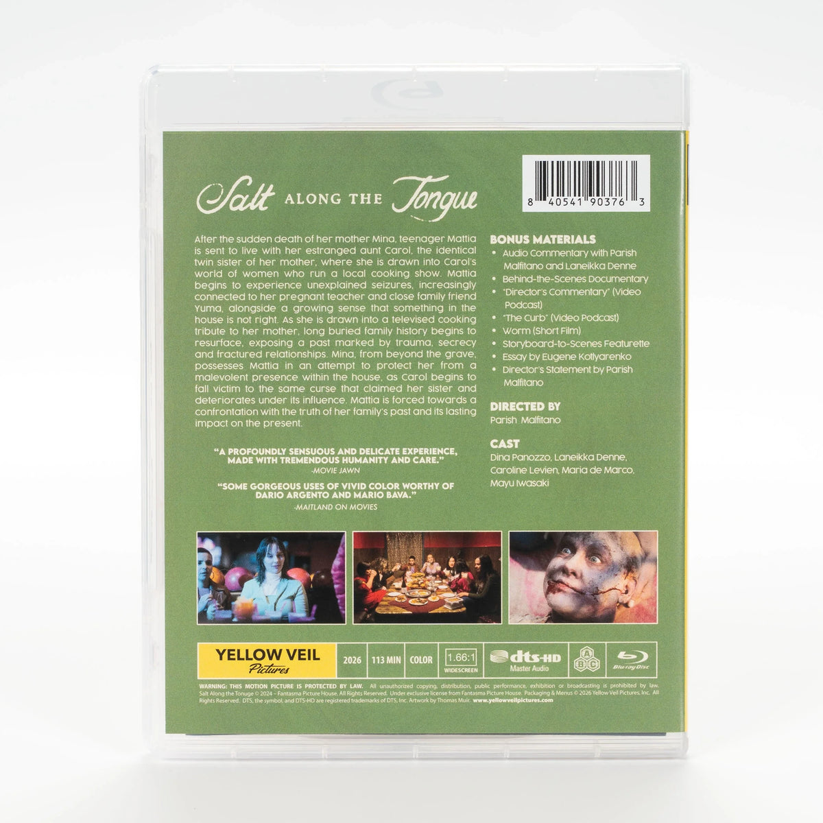 Back case of Salt Along the Tongue [Blu-ray]