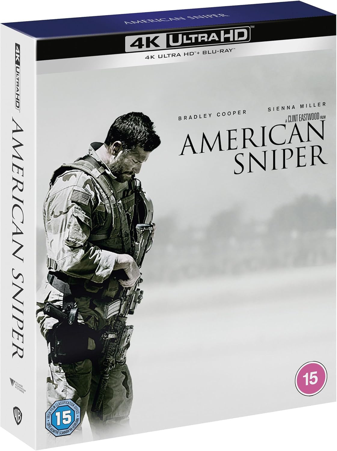Front cover of American Sniper Collectors Edition Steelbook (UK Import) [4K Ultra HD + Region B Blu-ray]