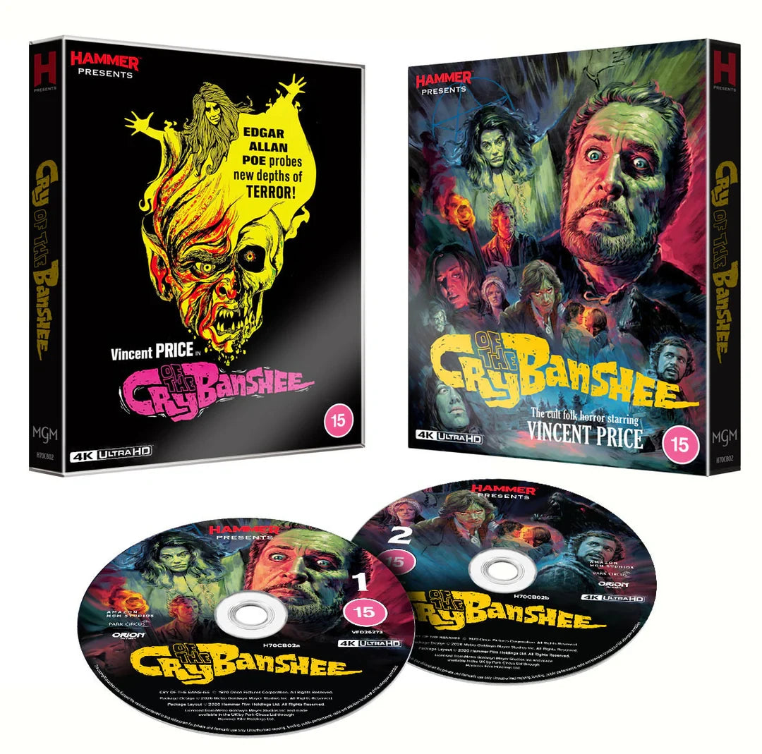 Box contents of Cry of the Banshee (UK Import) [4K Ultra HD]