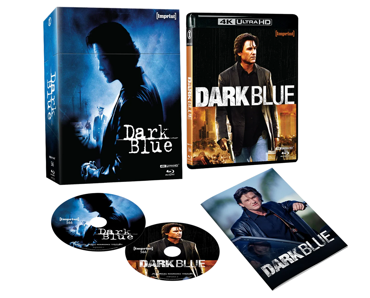 Box contents of Dark Blue (2002) Limited Edition Hardbox [4K Ultra HD + Blu-ray] (Australian Import)