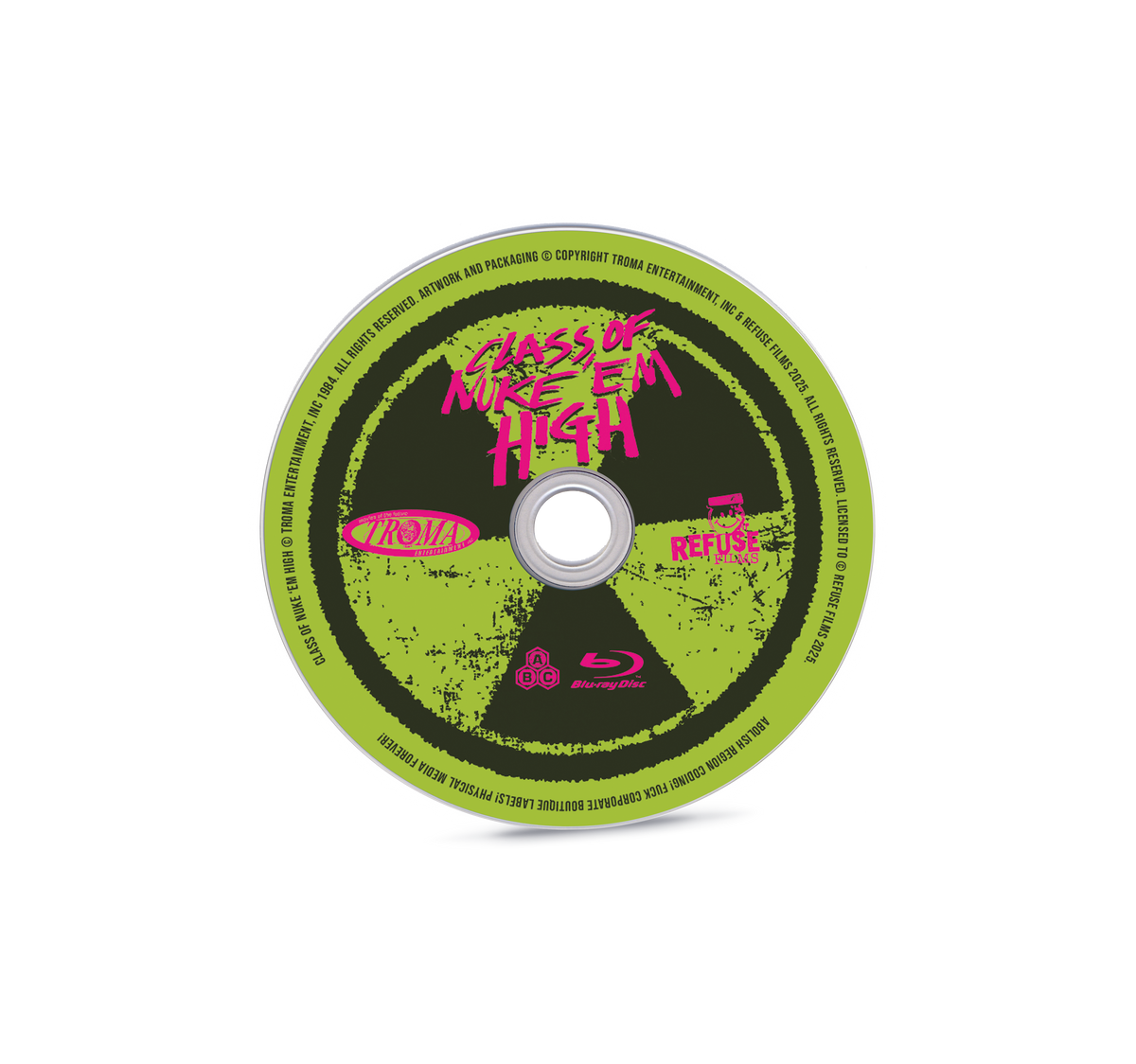 Disc art of Class of Nuke ‘Em High [Region Free Blu-ray]