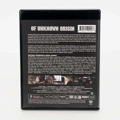 Back case of Of Unknown Origin [4K Ultra HD + Blu-ray]