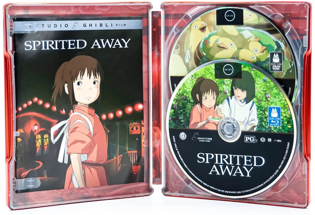 Inside case of Damaged | Spirited Away Limited Edition Steelbook [Blu-ray + DVD]