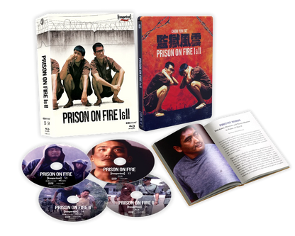 Box contents of Prison On Fire / Prison On Fire II Limited Edition Hardbox [4K Ultra HD + Blu-ray] (Australian Import)