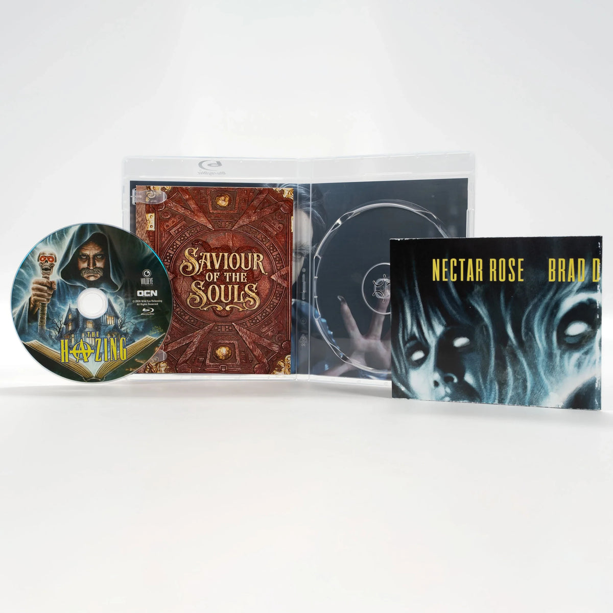 Open case showing disc art of The Hazing [Blu-ray]