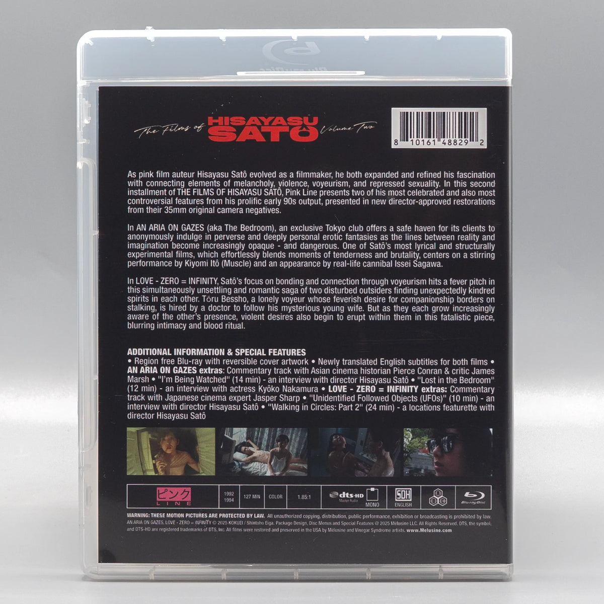 Back case of The Films of Hisayasu Satô: Volume #2 [Blu-ray Set]