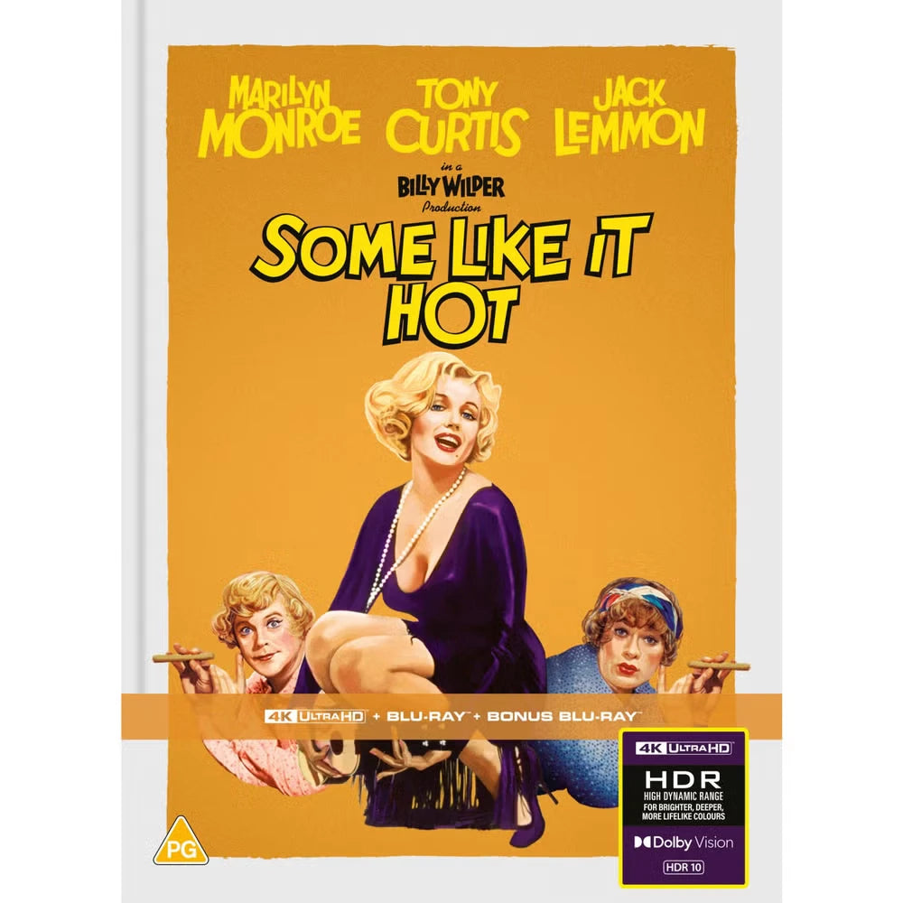 Front cover of Some Like It Hot Limited Edition Mediabook (UK Import) [4K Ultra HD + Region B Blu-ray]