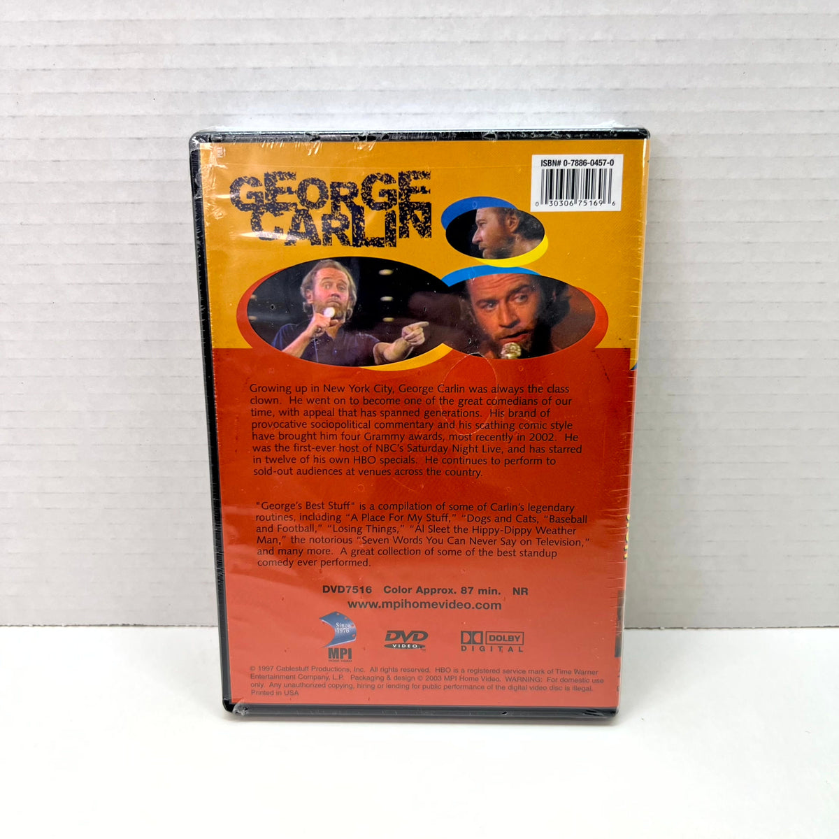 Back cover of George Carlin: George’s Best Stuff [DVD]