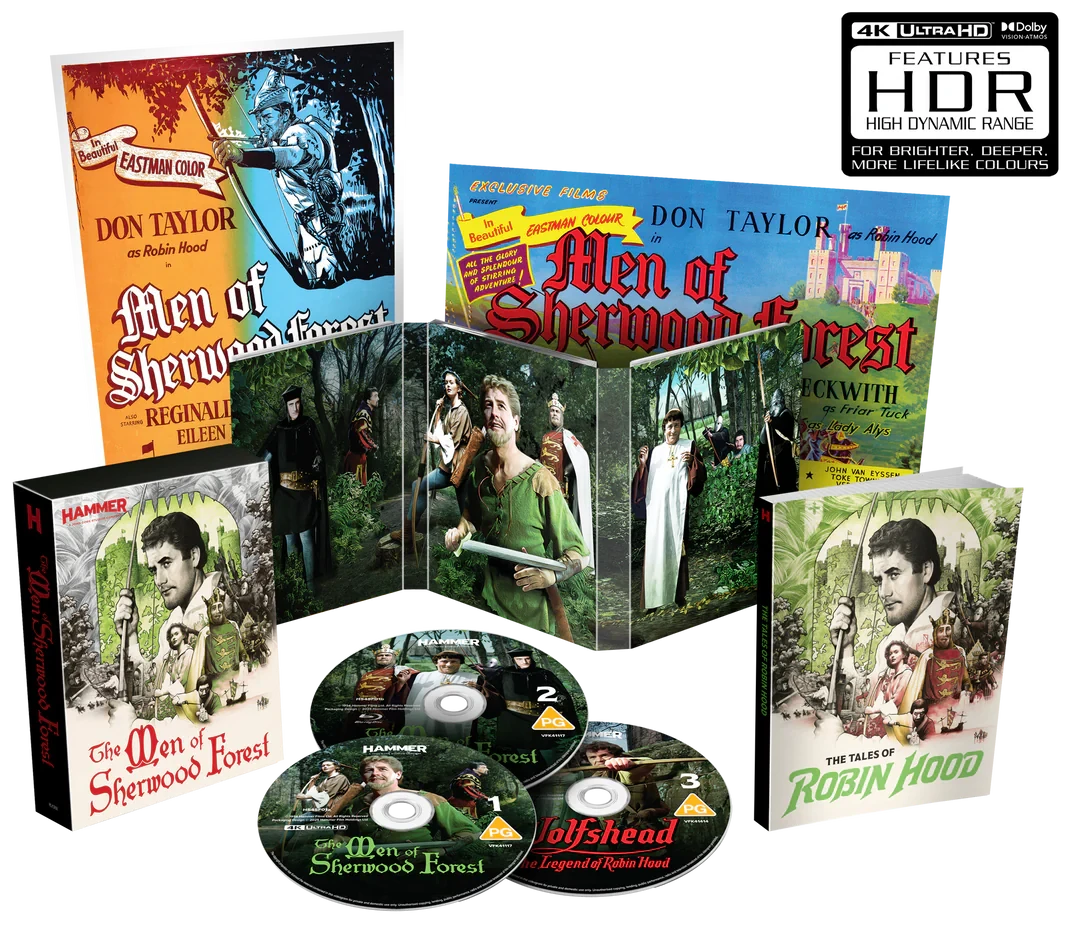 Box contents of The Men of Sherwood Forest Limited Edition (UK Import) [4K Ultra HD + Blu-ray]