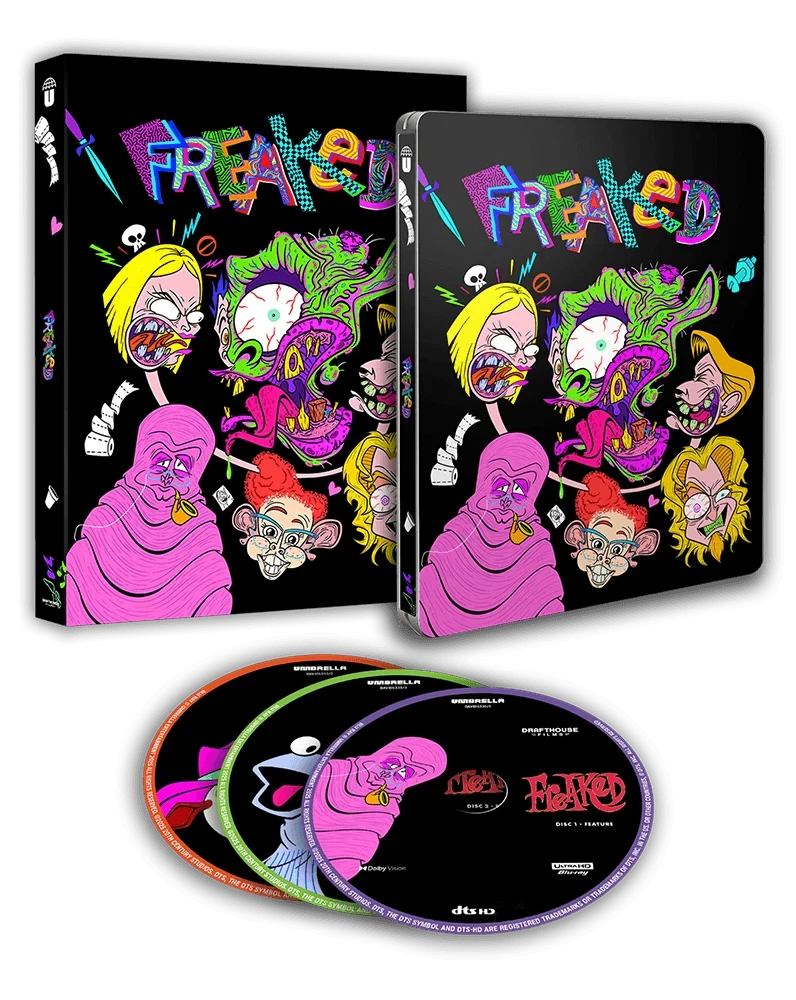 Packshot of Freaked! (1993) Limited Edition Steelbook [4K Ultra HD + Blu-ray] (Australian Import)