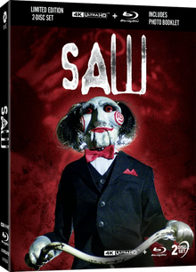 Front cover of Saw (2004) Limited Edition Lenticular Hardcase [4K Ultra HD + Blu-ray] (Australian Import)