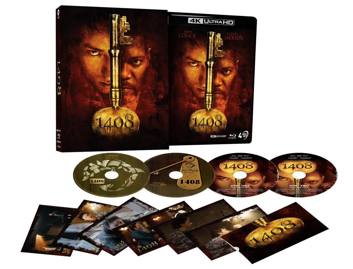 Box contents of 1408 (2007) Limited Edition Lenticular Hardcase [4K Ultra HD + Blu-ray] (Australian Import)