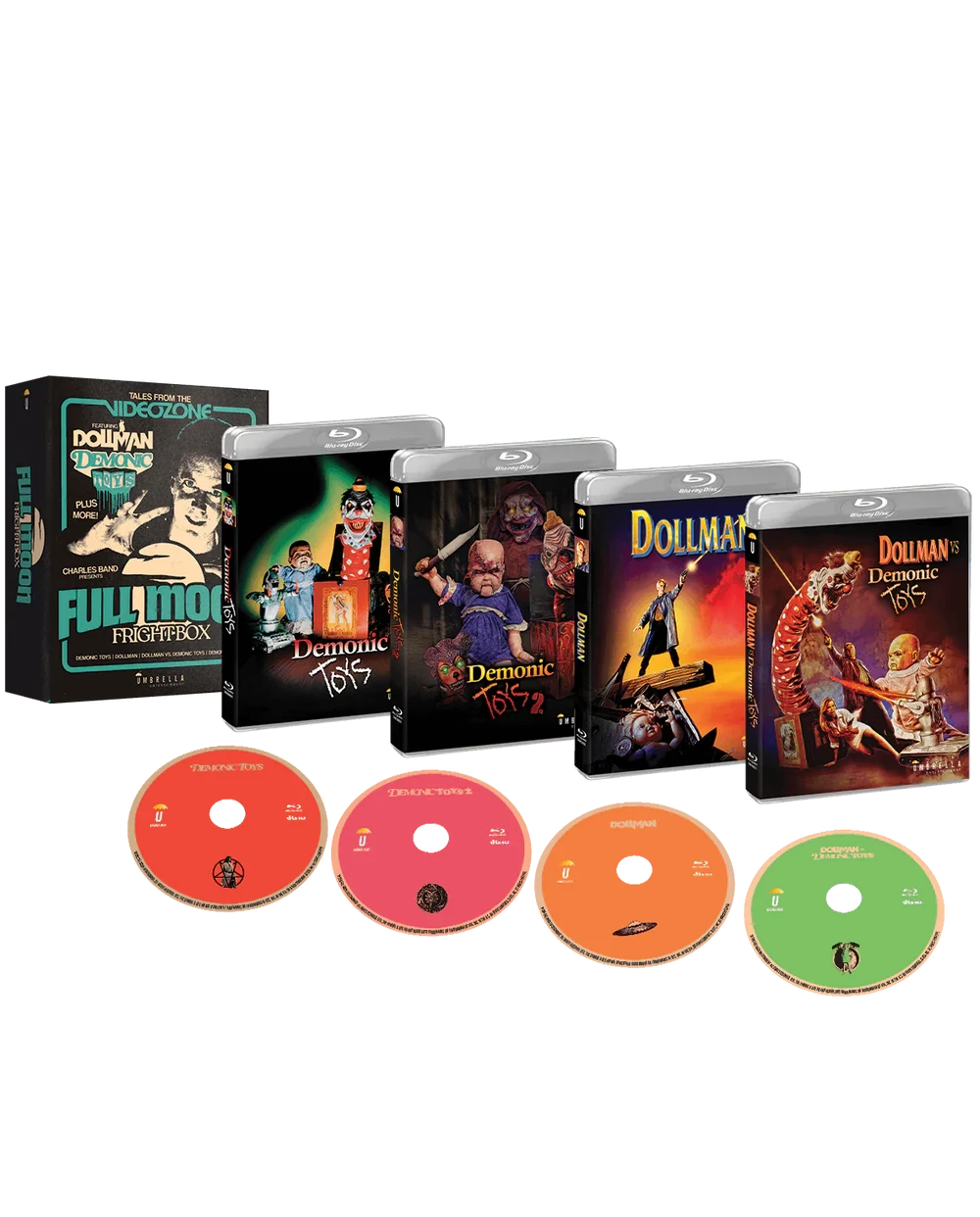 Box contents of Full Moon Fright Box Vol 1 (Standard Edition) [Blu-ray] (Australian Import)
