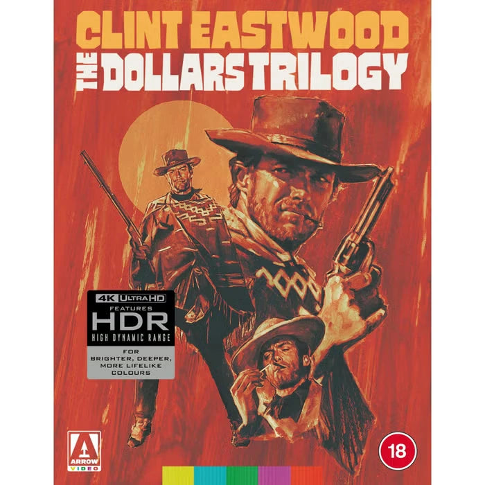 Front cover of The Dollars Trilogy Limited Edition [4K Ultra HD + Region B Blu-ray] (UK Import)