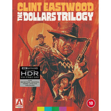 Front cover of The Dollars Trilogy Limited Edition [4K Ultra HD + Region B Blu-ray] (UK Import)