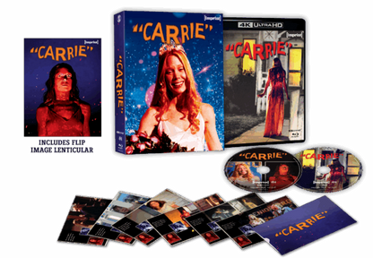 Box contents of Carrie (1976) Lenticular Hardcase [4K Ultra HD + Blu-ray] (Australian Import)