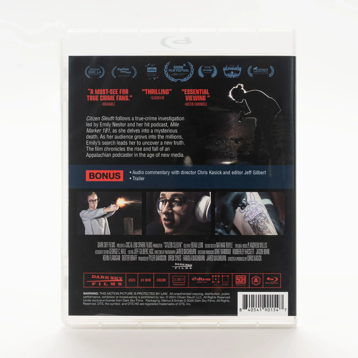 Back case of Citizen Sleuth [Blu-ray]