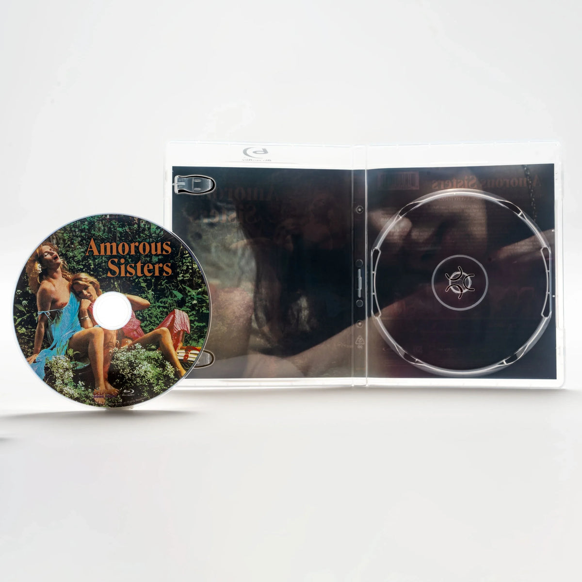 Open case showing disc art of Amorous Sisters Limited Edition [Blu-ray]