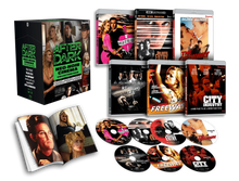 Box contents of After Dark: Neo-Noir Cinema - Collection Four Limited Edition Hardbox [4K Ultra HD + Blu-ray] (Australian Import)
