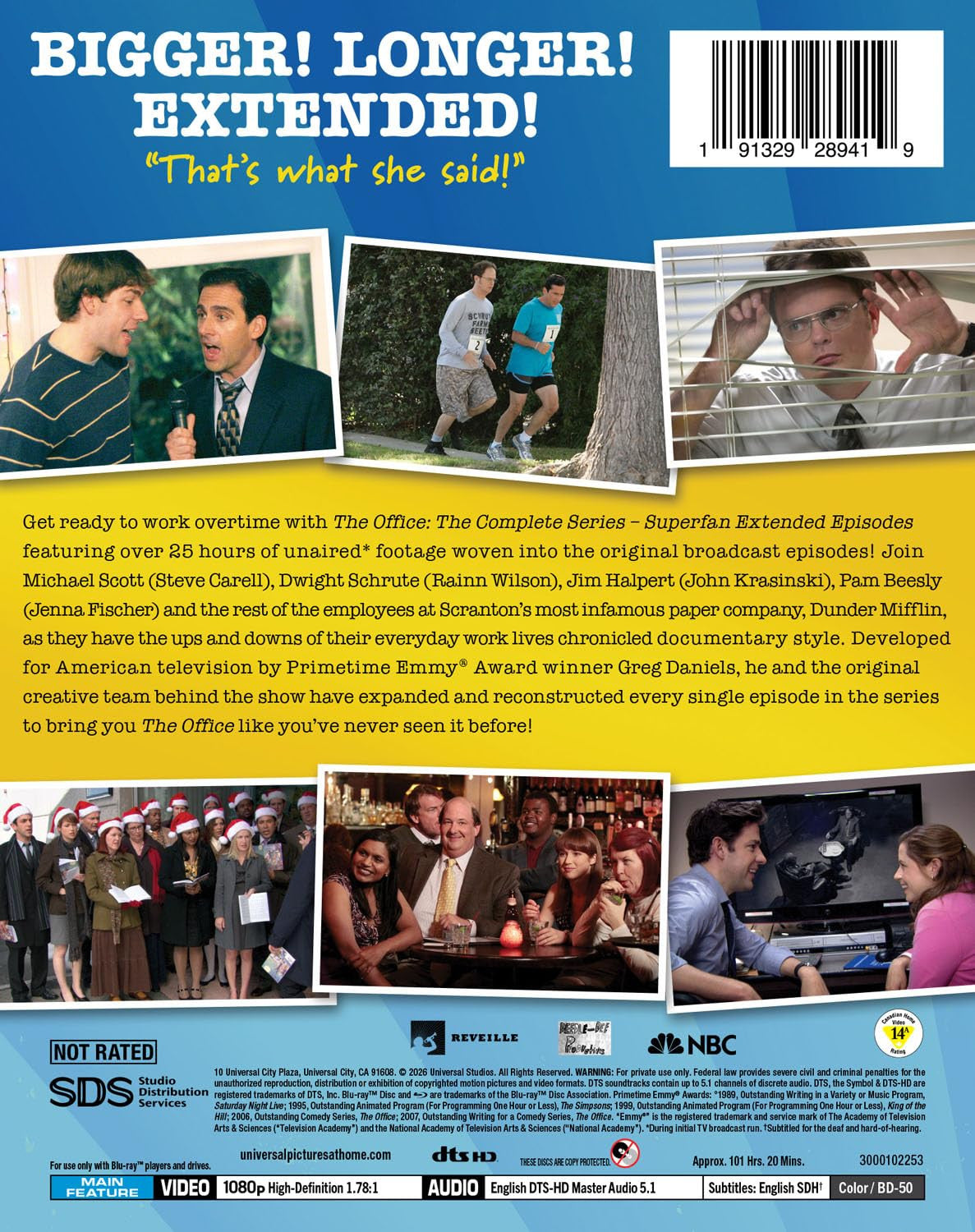 Back cover of The Office Complete Series Superfan Extended Episodes [Blu-ray]