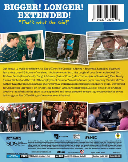 Back cover of The Office Complete Series Superfan Extended Episodes [Blu-ray]