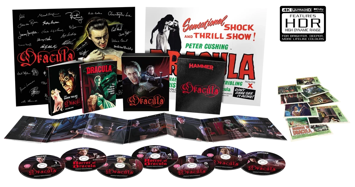 Box contents of Dracula Limited Collector's Edition (UK Import) [4K Ultra HD + Blu-ray]