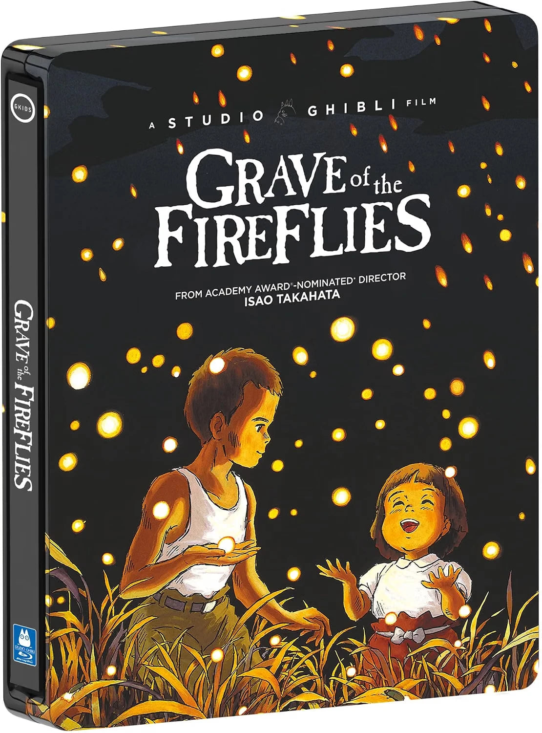 Front cover of Grave of the Fireflies Limited Edition Steelbook [Blu-ray + DVD]