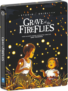 Front cover of Grave of the Fireflies Limited Edition Steelbook [Blu-ray + DVD]
