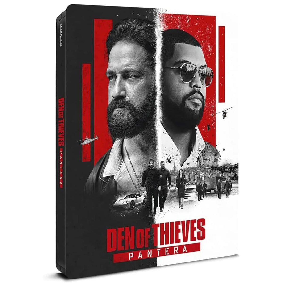 Front cover of Den of Thieves 2: Pantera Limited Edition Steelbook (UK Import) [4K Ultra HD]