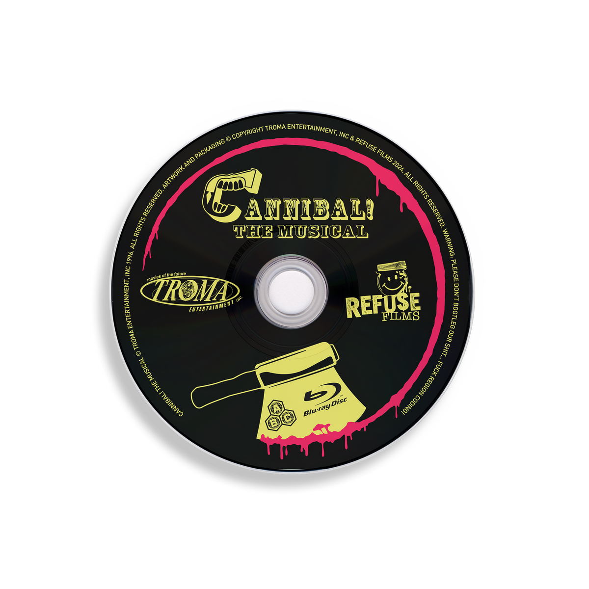 Disc art of Cannibal! The Musical [Region Free Blu-ray]