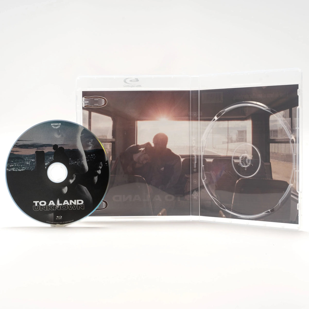 Open case showing disc art of To a Land Unknown Limited Edition [Blu-ray]