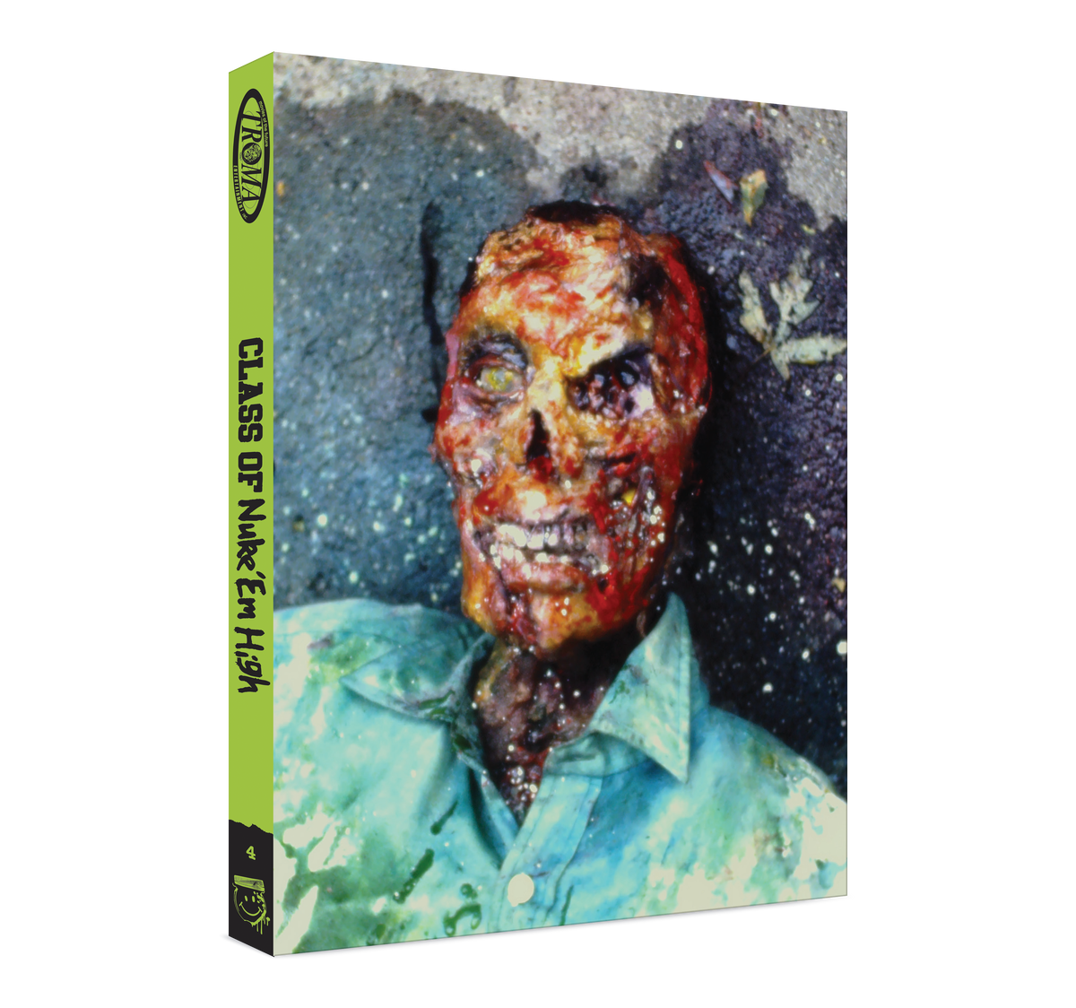 Back slipcover of Class of Nuke ‘Em High [Region Free Blu-ray]