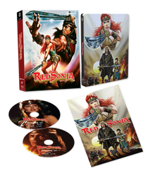 Box contents of Red Sonja (1985) Steelbook Lenticular [4K Ultra HD + Blu-ray]