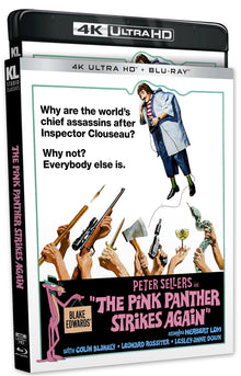Front slipcover of The Pink Panther Strikes Again [4K Ultra HD + Blu-ray]