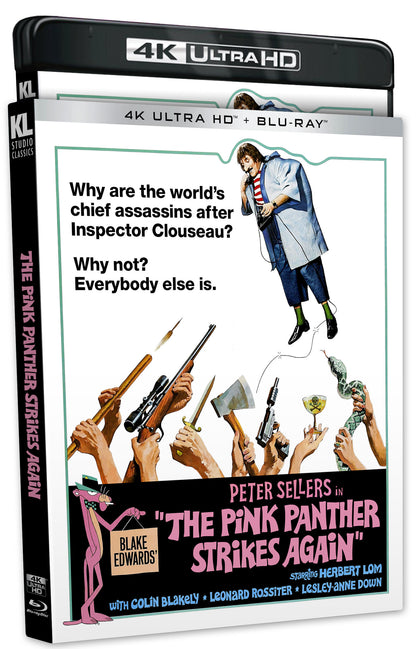 Front slipcover of The Pink Panther Strikes Again [4K Ultra HD + Blu-ray]