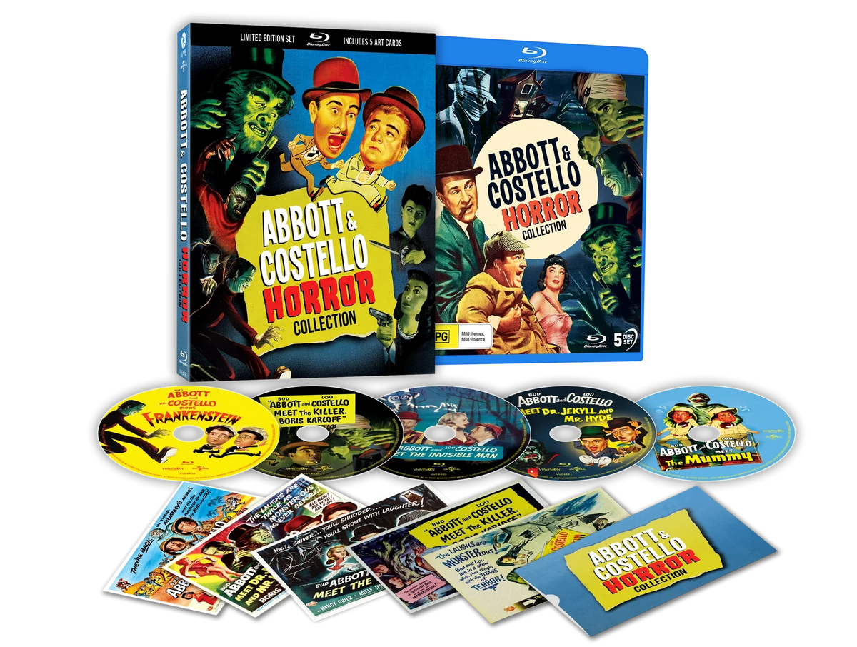 Packshot of Abbott and Costello Horror Collection (1948 - 1955) Lenticular [Blu-ray] (Australian Import)