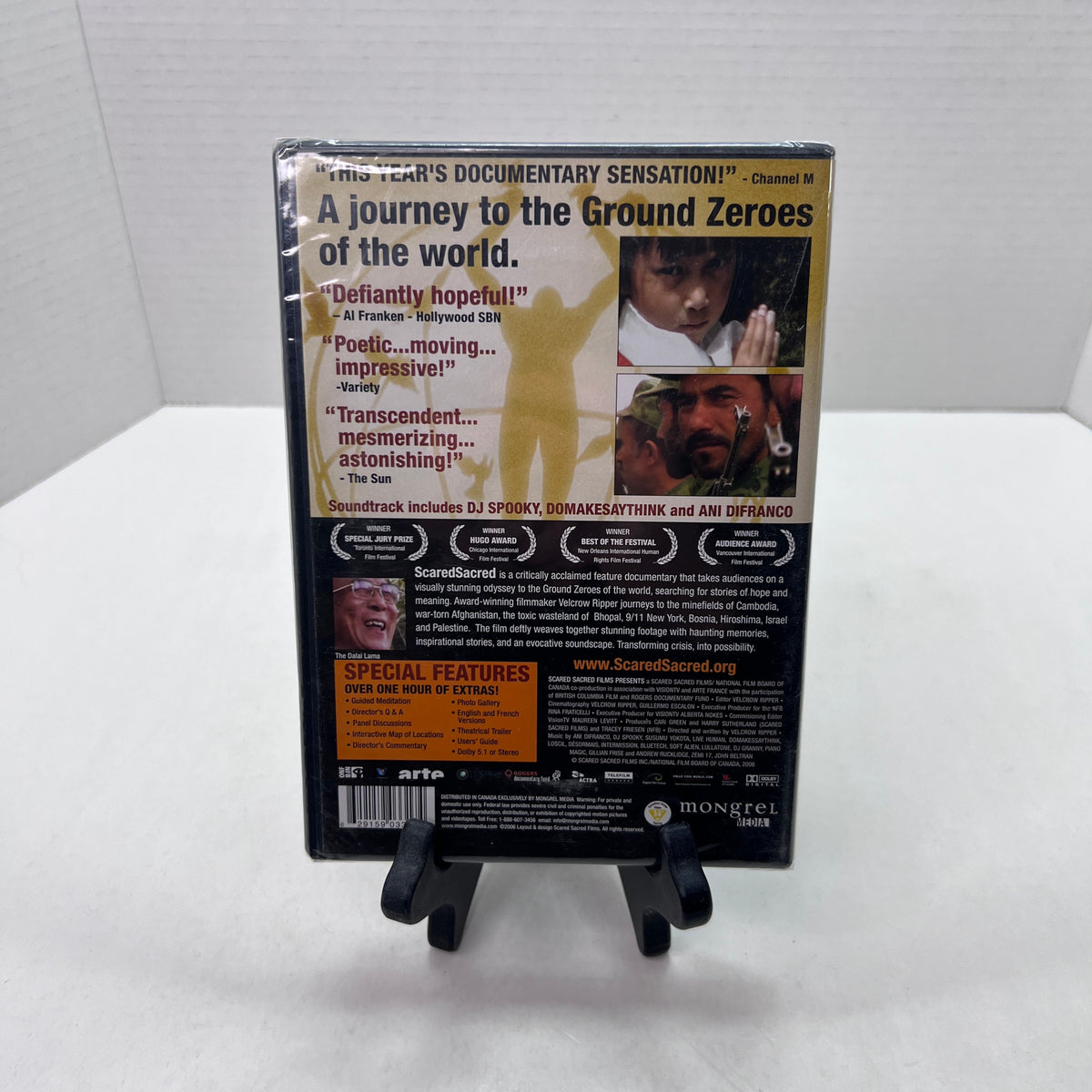 Back cover of Scared Sacred [DVD]