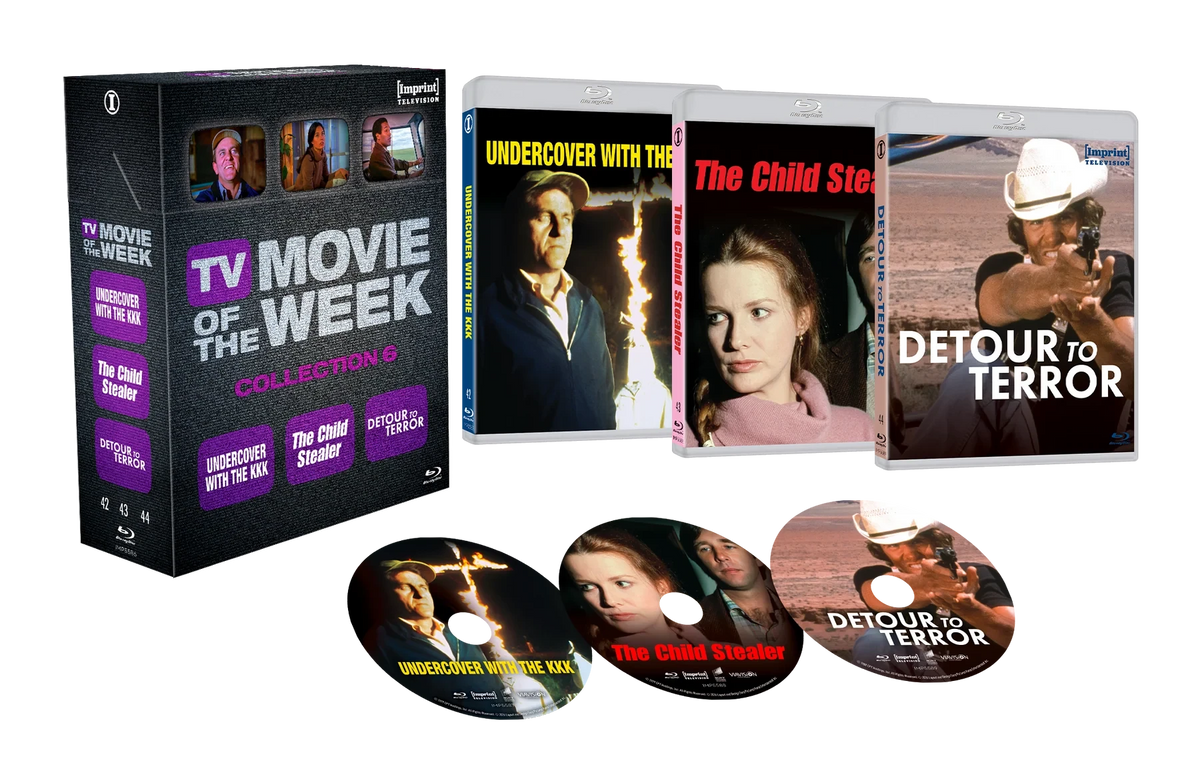 Box contents of TV Movie Of The Week Collection Six Limited Edition 3-Disc Hardbox [Blu-ray] (Australian Import)