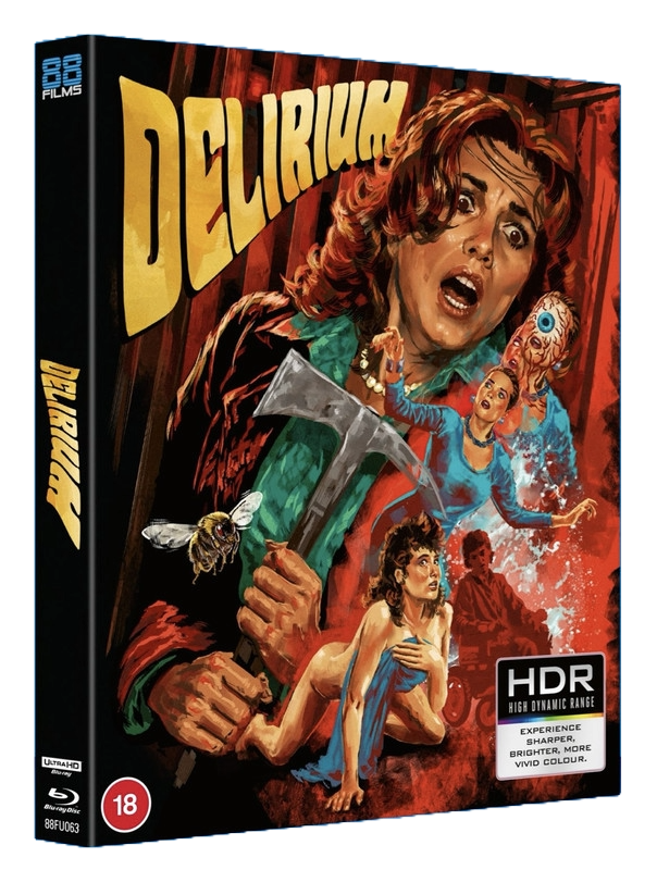Front cover of Delirium (1987) Limited Edition (UK Import) [4K Ultra HD + Region B Blu-ray]