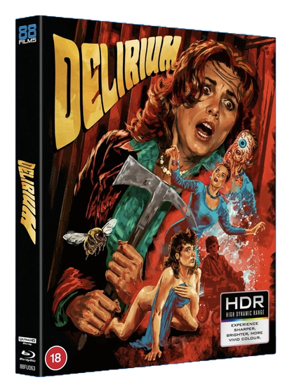 Front cover of Delirium (1987) Limited Edition (UK Import) [4K Ultra HD + Region B Blu-ray]
