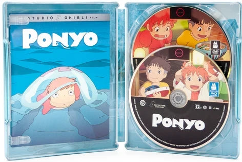 Inside case of Damaged | Ponyo Limited Edition Steelbook [Blu-ray + DVD]