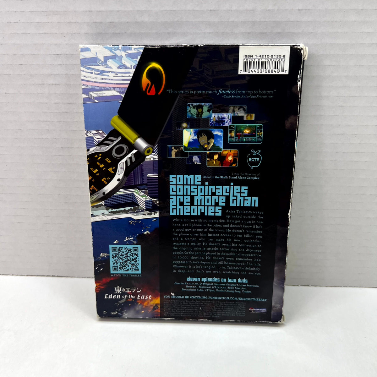 Back slipcover of Eden of the East: Complete Series [DVD]