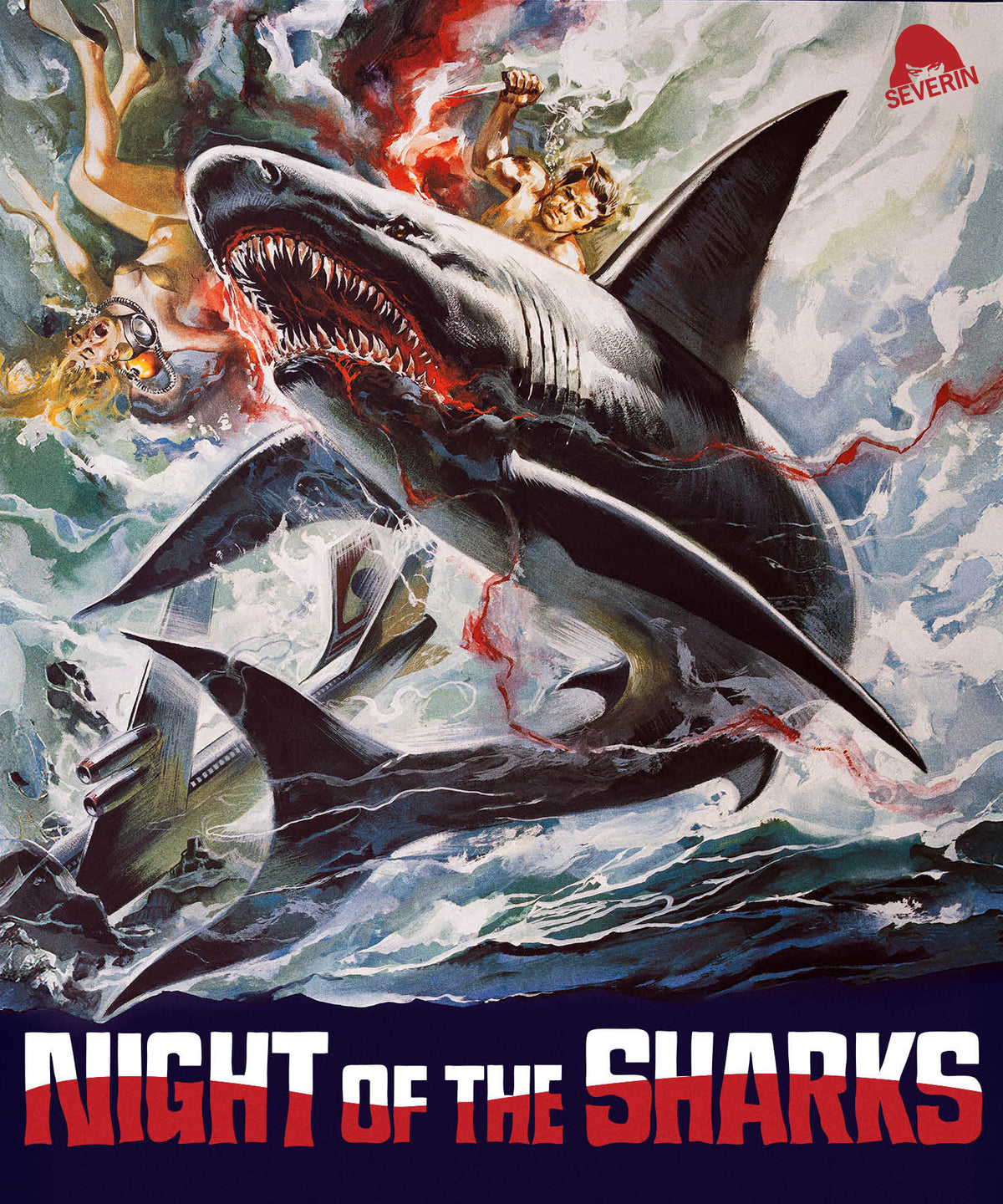 Front cover of Night of the Sharks [Blu-ray]